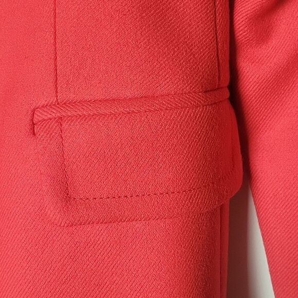 NEW J Crew 2 Red Coral Wool Hack ing Riding Jacket Blazer Equestrian Academia - Picture 10 of 16